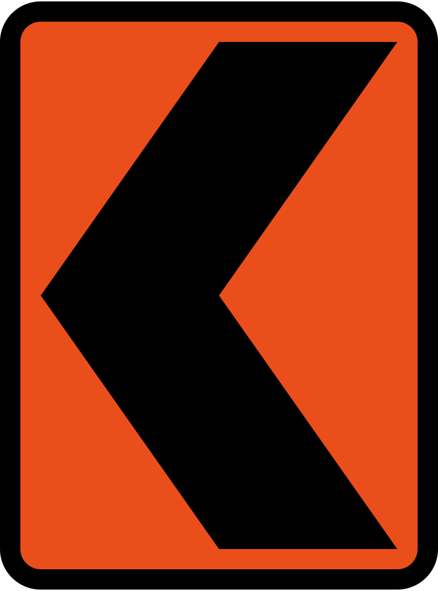 Curve Alignment Marker (Bend to direction indicated)